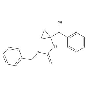 benzyl N-{1-[hydroxy(phenyl)methyl]cyclopropyl}carbamate结构式