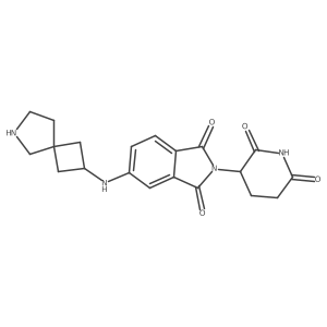 5-({6-azaspiro[3.4]octan-2-yl}amino)-2-(2,6-dioxopiperidin-3-yl)-2,3-dihydro-1H-isoindole-1,3-dione结构式