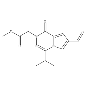Methyl 2-(7-formyl-4-isopropyl-1-oxopyrrolo[1,2-d][1,2,4]triazin-2(1H)-yl)acetate结构式