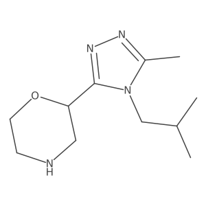 2-[5-methyl-4-(2-methylpropyl)-4H-1,2,4-triazol-3-yl]morpholine Structure