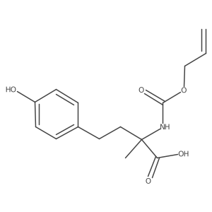 4-(4-Hydroxyphenyl)-2-methyl-2-{[(prop-2-en-1-yloxy)carbonyl]amino}butanoic acid结构式