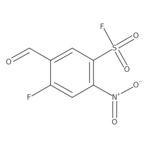 4-Fluoro-5-formyl-2-nitrobenzene-1-sulfonyl fluoride Structure