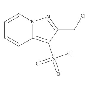 2-(Chloromethyl)pyrazolo[1,5-a]pyridine-3-sulfonyl chloride Structure