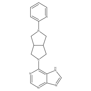 6-[5-(pyridin-2-yl)-octahydropyrrolo[3,4-c]pyrrol-2-yl]-9H-purine结构式