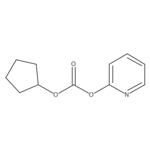 Cyclopentyl pyridin-2-yl carbonate结构式