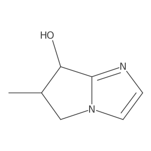 (6R,7S)-6-Methyl-6,7-dihydro-5H-pyrrolo[1,2-a]imidazol-7-ol Structure