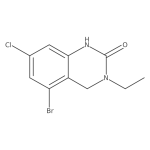5-Bromo-7-chloro-3-ethyl-3,4-dihydro-2(1H)-quinazolinone Structure