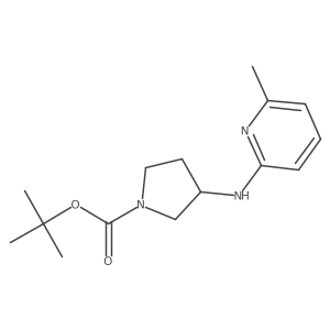 Tert-butyl (S)-3-((6-methylpyridin-2-YL)amino)pyrrolidine-1-carboxylate Structure