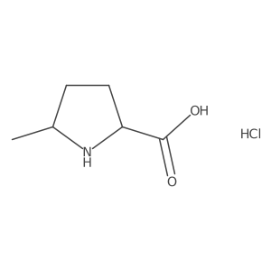 (2R,5R)-5-Methylpyrrolidine-2-carboxylic acid hydrochloride结构式