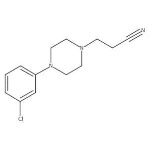 3-[4-(3-Chlorophenyl)piperazin-1-yl]propanenitrile结构式
