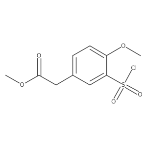 Methyl 3-(chlorosulfonyl)-4-methoxybenzeneacetate Structure
