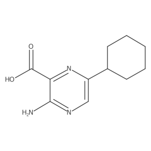 3-Amino-6-cyclohexylpyrazine-2-carboxylic acid Structure