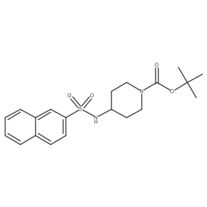 4-[(2-Naphthalenylsulfonyl)amino]-1-piperidinecarboxylic acid 1,1-dimethylethyl ester Structure