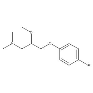 [3-(4-Bromophenoxy)-2-methoxypropyl]dimethylamine Structure