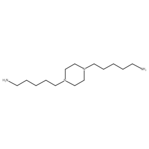 5-[4-(5-Amino pentyl)-piperazin-1-yl]-pentylamine结构式