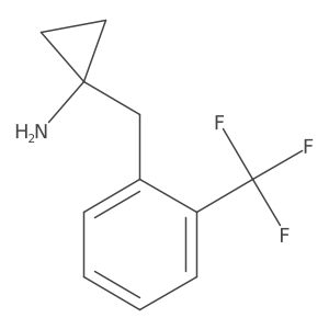 1-(2-Trifluoromethylbenzyl)cyclopropylamine结构式