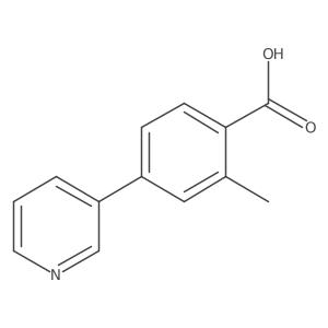 2-Methyl-4-(pyridin-3-yl)benzoic acid结构式