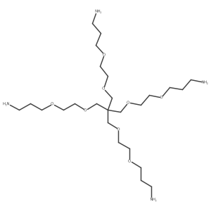 Poly(oxy-1,2-ethanediyl), I+/--hydro-I-(3-aminopropoxy)-, ether with 2,2-bis(hydroxymethyl)-1,3-propanediol (4:1)结构式