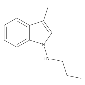 3-Methyl-N-propyl-1H-indol-1-amine结构式