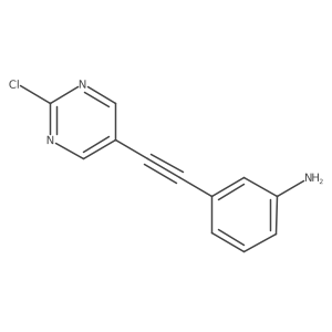 (3-[(2-Chloropyrimidin-5-yl)ethynyl]phenyl)amine Structure