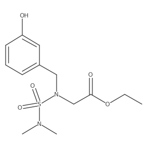 Ethyl 2-((N,N-dimethylsulfamoyl)(3-hydroxybenzyl)amino)acetate Structure
