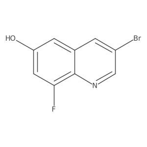 3-Bromo-8-fluoro-quinolin-6-ol Structure