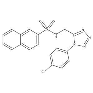 N-{[1-(4-chlorophenyl)-1H-1,2,3,4-tetrazol-5-yl]methyl}naphthalene-2-sulfonamide Structure