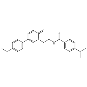 4-(dimethylamino)-N-(2-(3-(4-methoxyphenyl)-6-oxopyridazin-1(6H)-yl)ethyl)benzamide Structure