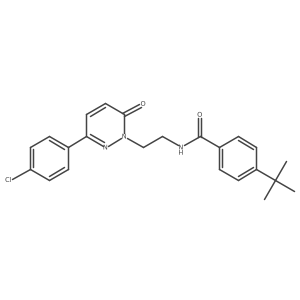 4-(tert-butyl)-N-(2-(3-(4-chlorophenyl)-6-oxopyridazin-1(6H)-yl)ethyl)benzamide Structure