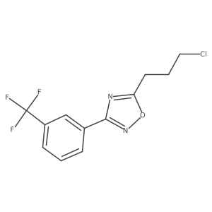 5-(3-Chloropropyl)-3-[3-(trifluoromethyl)phenyl]-1,2,4-oxadiazole结构式