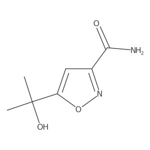 5-(2-Hydroxypropan-2-yl)-1,2-oxazole-3-carboxamide结构式