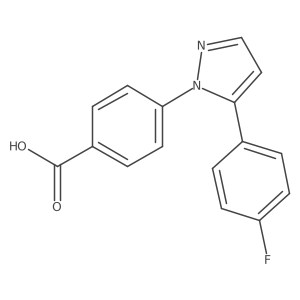 4-[5-(4-fluorophenyl)-1H-pyrazol-1-yl]benzoic acid Structure