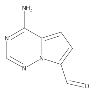 4-Aminopyrrolo[2,1-f][1,2,4]triazine-7-carbaldehyde Structure