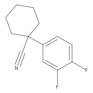 1-(3,4-Difluorophenyl)cyclohexanecarbonitrile Structure