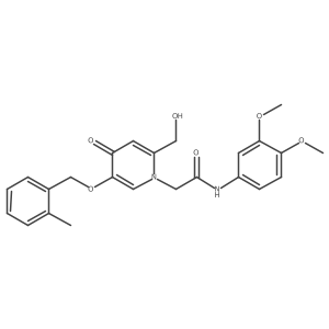 N-(3,4-dimethoxyphenyl)-2-(2-(hydroxymethyl)-5-((2-methylbenzyl)oxy)-4-oxopyridin-1(4H)-yl)acetamide结构式