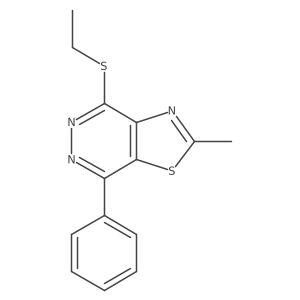 4-(Ethylthio)-2-methyl-7-phenylthiazolo[4,5-d]pyridazine Structure
