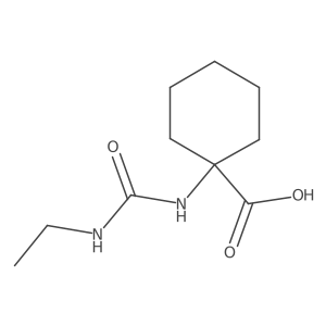 1-[(Ethylcarbamoyl)amino]cyclohexane-1-carboxylic acid Structure