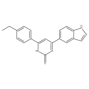 6-(4-ethylphenyl)-4-(1H-indazol-5-yl)pyrimidin-2(1H)-one Structure