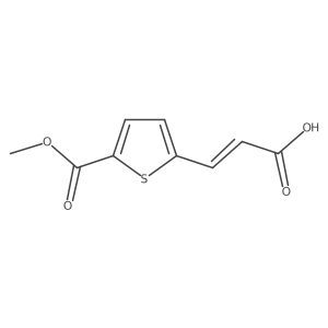3-[5-(Methoxycarbonyl)thiophen-2-yl]prop-2-enoic acid结构式