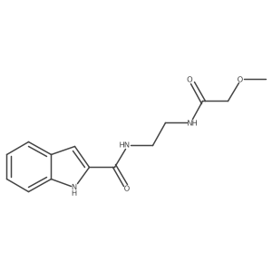 N-{2-[(methoxyacetyl)amino]ethyl}-1H-indole-2-carboxamide结构式