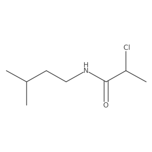 2-chloro-N-(3-methylbutyl)propanamide Structure