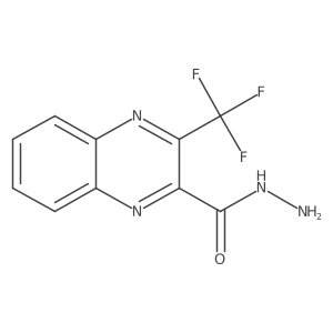 3-(Trifluoromethyl)-2-quinoxalinecarboxylic acid hydrazide结构式