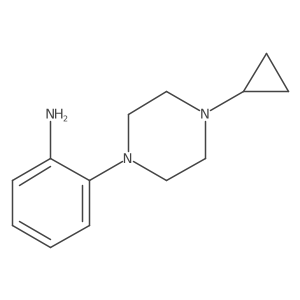 2-(4-Cyclopropylpiperazin-1-yl)aniline Structure