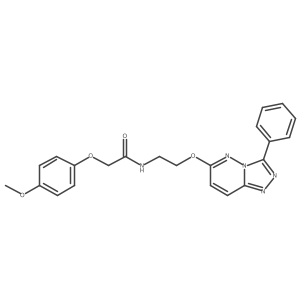 2-(4-methoxyphenoxy)-N-(2-((3-phenyl-[1,2,4]triazolo[4,3-b]pyridazin-6-yl)oxy)ethyl)acetamide Structure