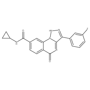 N-cyclopropyl-3-(3-fluorophenyl)-5-oxo-4,5-dihydro-[1,2,3]triazolo[1,5-a]quinazoline-8-carboxamide Structure