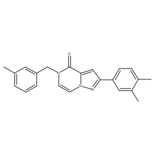 2-(3,4-dimethylphenyl)-5-[(3-methylphenyl)methyl]-4H,5H-pyrazolo[1,5-a]pyrazin-4-one Structure