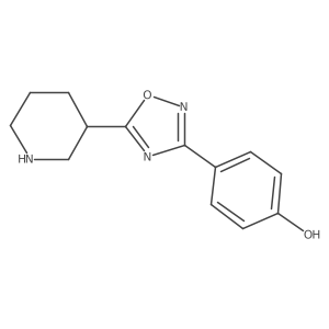 4-(5-(Piperidin-3-yl)-1,2,4-oxadiazol-3-yl)phenol Structure