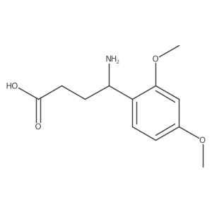 4-Amino-4-(2,4-dimethoxyphenyl)butanoic acid Structure