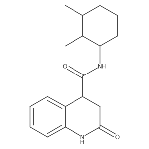 N-(2,3-Dimethylcyclohexyl)-1,2,3,4-tetrahydro-2-oxo-4-quinolinecarboxamide结构式