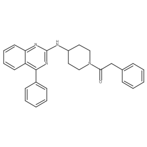 4-Phenyl-n-[1-(phenylacetyl)piperidin-4-yl]quinazolin-2-amine Structure